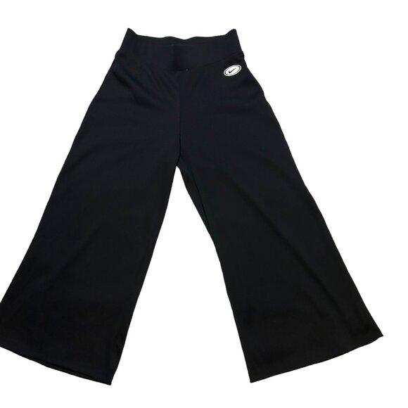 Nike Women's Wide Leg Ribbed Dri Fit Stretch Cropped Pant Size Small Activewear - Picture 6 of 7